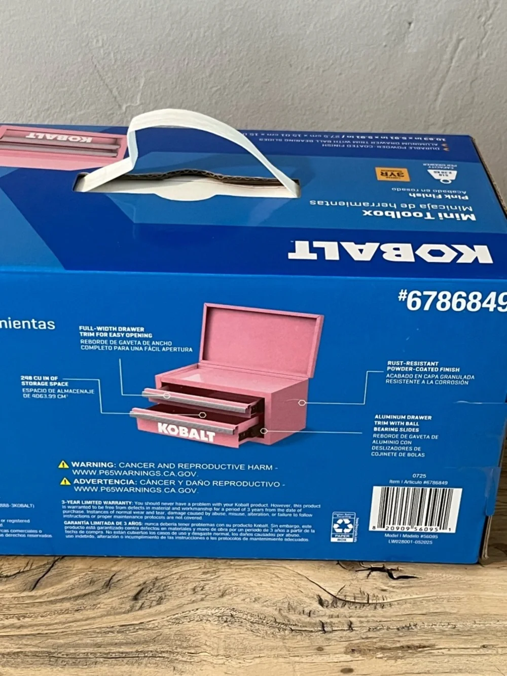 Pink Kobalt Mini Toolbox 2 Drawer Steel NEW Limited Edition #6786849